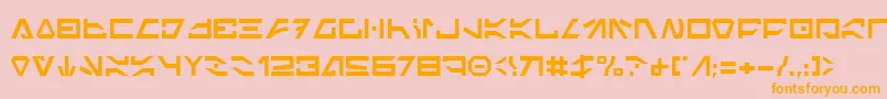 ImperialCode Font – Orange Fonts on Pink Background