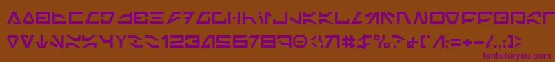 ImperialCode Font – Purple Fonts on Brown Background
