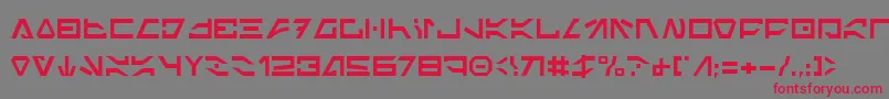 ImperialCode Font – Red Fonts on Gray Background