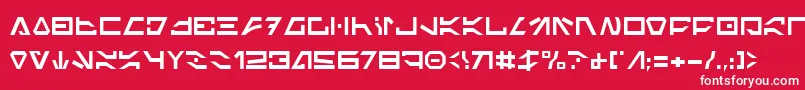 ImperialCode Font – White Fonts on Red Background
