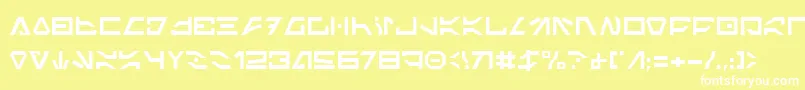 ImperialCode Font – White Fonts on Yellow Background