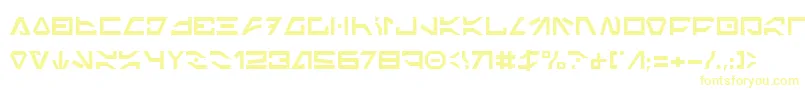 フォントImperialCode – 黄色のフォント