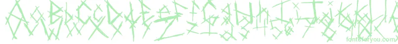 Czcionka ChikenSkratch – zielone czcionki