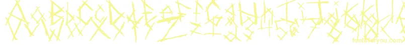 ChikenSkratch-Schriftart – Gelbe Schriften