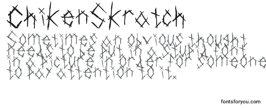 ChikenSkratch Font