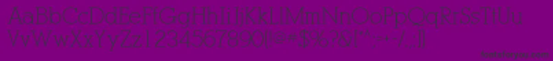PogoSsi-fontti – mustat fontit violetilla taustalla