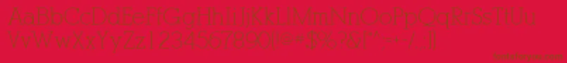 PogoSsi Font – Brown Fonts on Red Background