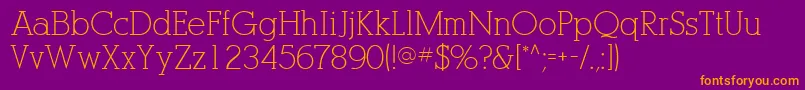 PogoSsi Font – Orange Fonts on Purple Background