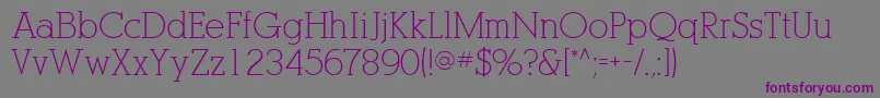 PogoSsi Font – Purple Fonts on Gray Background