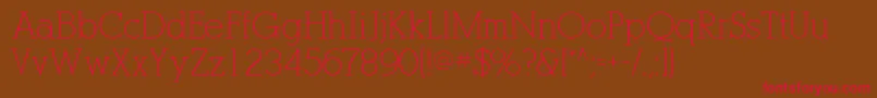 PogoSsi Font – Red Fonts on Brown Background