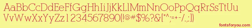 PogoSsi Font – Red Fonts on Yellow Background