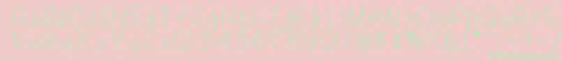 Weitere Informationen zur ASimpleLife-Schriftart ASimpleLife-Schriftart – Grüne Schriften auf rosa Hintergrund