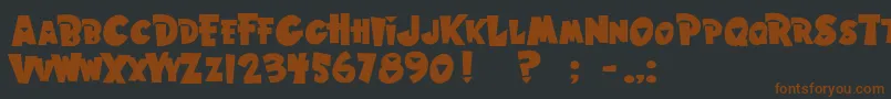 Hpunk Font – Brown Fonts on Black Background