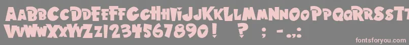 Hpunk Font – Pink Fonts on Gray Background