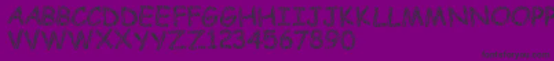 Шрифт Funnyzebra – чёрные шрифты на фиолетовом фоне