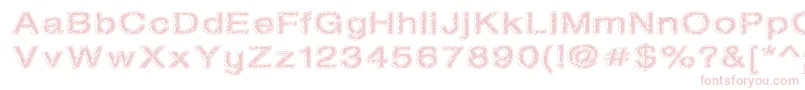 OilOnTheWater Font – Pink Fonts on White Background