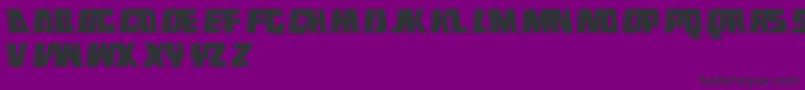 フォントEndeavourforever – 紫の背景に黒い文字