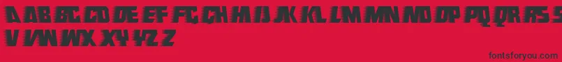 Endeavourforever Font – Black Fonts on Red Background