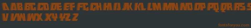 Endeavourforever-fontti – ruskeat fontit mustalla taustalla