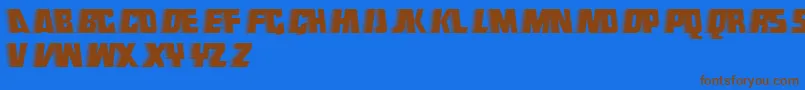 Шрифт Endeavourforever – коричневые шрифты на синем фоне