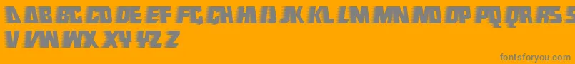 Endeavourforever-fontti – harmaat kirjasimet oranssilla taustalla