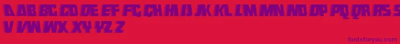 フォントEndeavourforever – 赤い背景に紫のフォント