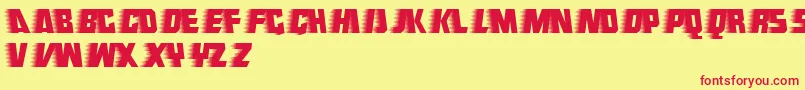 フォントEndeavourforever – 赤い文字の黄色い背景