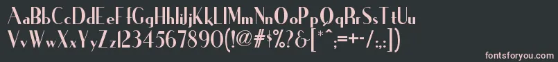 Ironicknf Font – Pink Fonts on Black Background