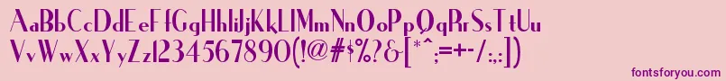 Ironicknf Font – Purple Fonts on Pink Background