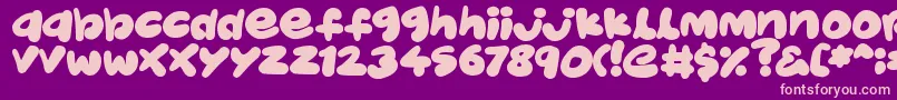 JellyKids Font – Pink Fonts on Purple Background