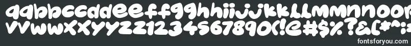 JellyKids Font – White Fonts on Black Background