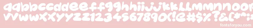 JellyKids Font – White Fonts on Pink Background