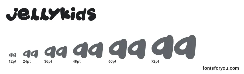 Größen der Schriftart JellyKids (50171)