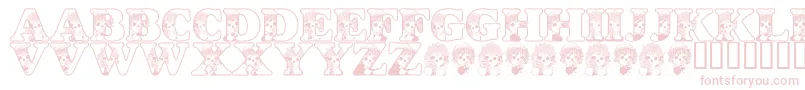 LmsKidsInACandyShop Font – Pink Fonts on White Background