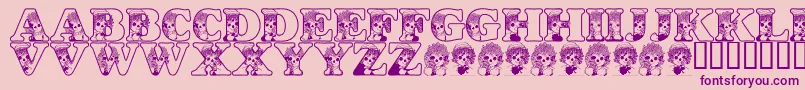 LmsKidsInACandyShop Font – Purple Fonts on Pink Background
