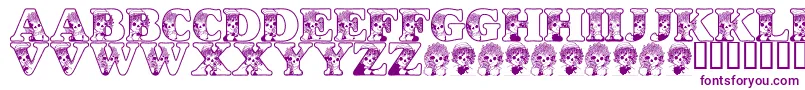 LmsKidsInACandyShop Font – Purple Fonts on White Background