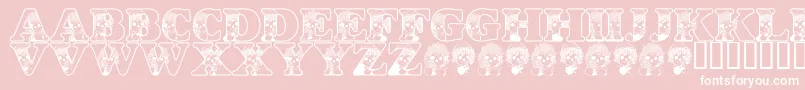 LmsKidsInACandyShop Font – White Fonts on Pink Background