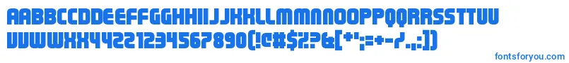 Steriliser Font – Blue Fonts on White Background