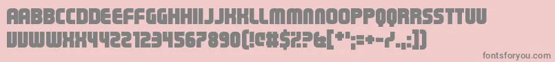 Steriliser Font – Gray Fonts on Pink Background