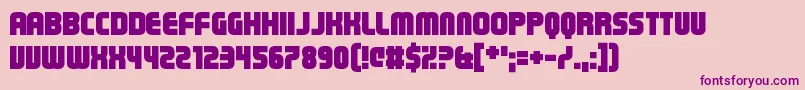 Steriliser Font – Purple Fonts on Pink Background