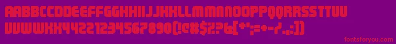 Steriliser Font – Red Fonts on Purple Background