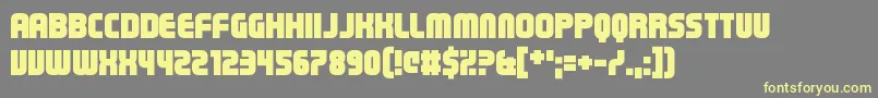 Steriliser Font – Yellow Fonts on Gray Background