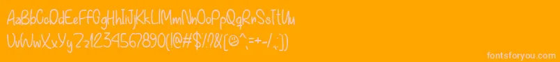 EverythingYouWantTtf Font – Pink Fonts on Orange Background