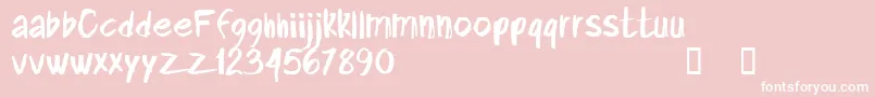 CffinalconflictRegular Font – White Fonts on Pink Background
