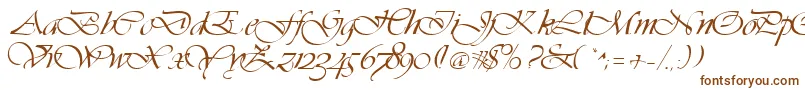 Шрифт Vivacs – коричневые шрифты на белом фоне