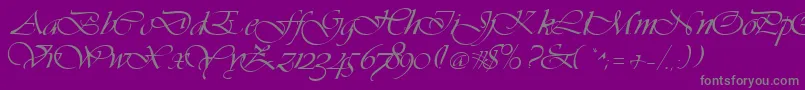Lisätietoja Vivacs-fontista Vivacs-fontti – harmaat kirjasimet violetilla taustalla
