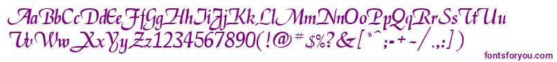 EnigmaBold Font – Purple Fonts on White Background