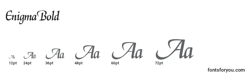 EnigmaBold Font Sizes
