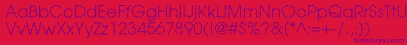 BamboogothicBook Font – Purple Fonts on Red Background