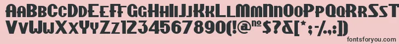 Chippewafallsnf Font – Black Fonts on Pink Background